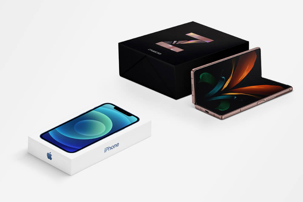Displaying Apple and Samsung’s new ranges 2020