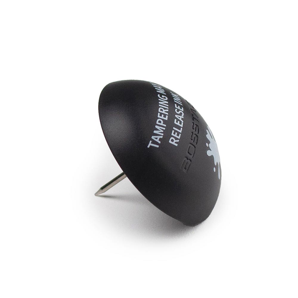 BossInk Security Pin (Black, Smooth) – Anti-Theft Ink Tag for Retail Stores (Benefit Denial, 100 units) image 1